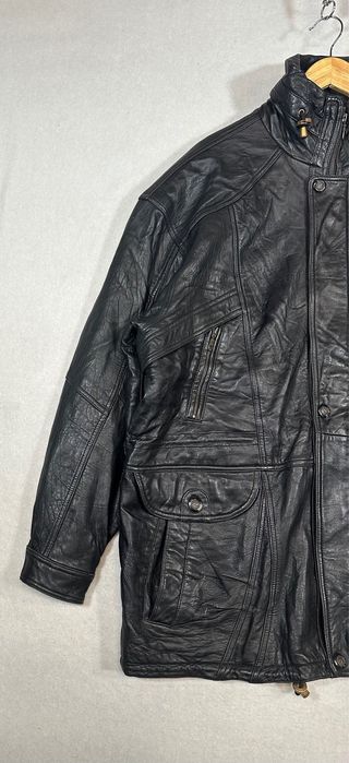 Chaqueta Piel Vintage Negra XXL