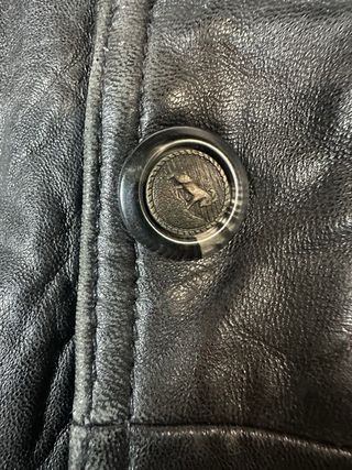 Chaqueta Piel Vintage Negra XXL