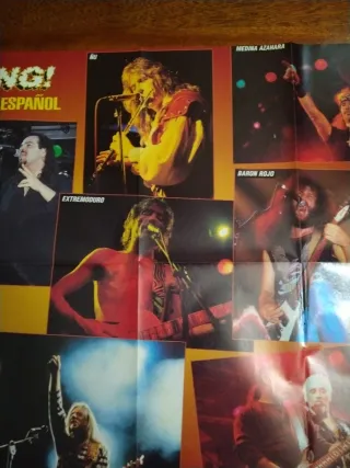 3 Pósters de KLÁSICOS DEL ROCK ESPAÑOL (muy raro)