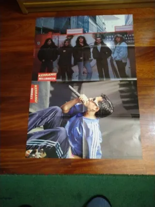 3 Pósters de KLÁSICOS DEL ROCK ESPAÑOL (muy raro)