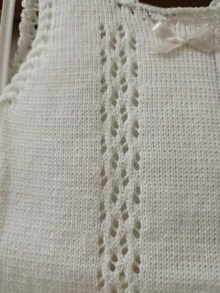 Conjunto bebé punto crudo 6 meses