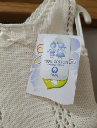 Conjunto bebé punto crudo 6 meses