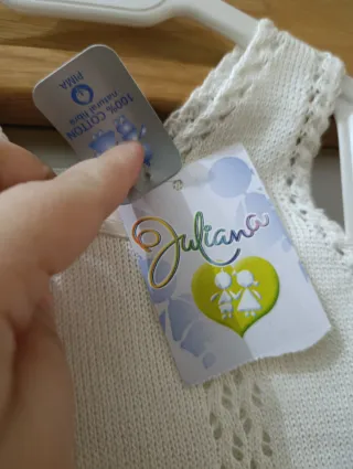 Conjunto bebé punto crudo 6 meses