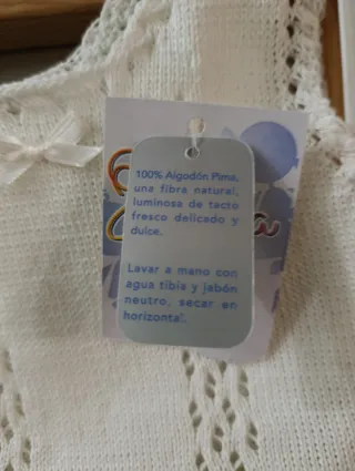 Conjunto bebé punto crudo 6 meses