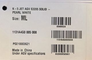 Casco Moto Blanco AGV