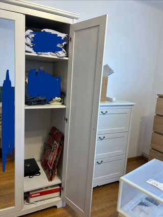 Conjunto Armario y Cómoda Ikea Blanco