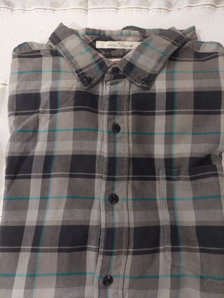 Camisa Levi's XL Cinza e Verde