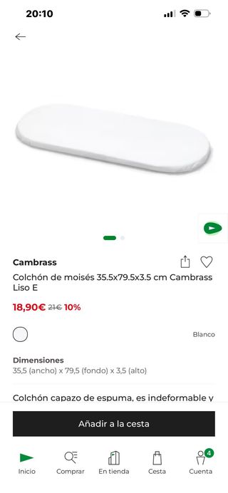 Moisés Cuna Mimbre Bebé