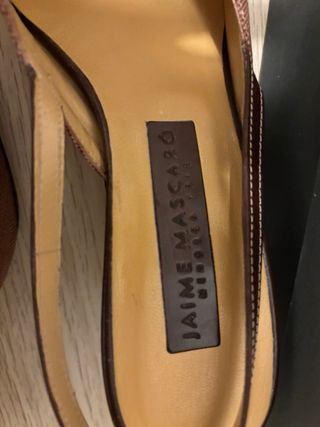 Sandalias Slingback Marrones Jaime Mascaró