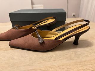 Sandalias Slingback Marrones Jaime Mascaró