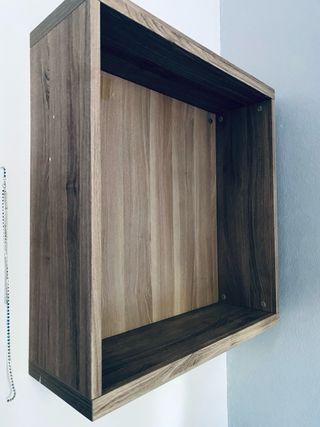 Estantería de pared madera y metal