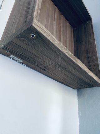 Estantería de pared madera y metal