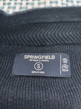 Jersey Springfield Hombre Talla M Negro