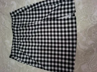 Lote 3 Faldas Cuadros Blanco y Negro
