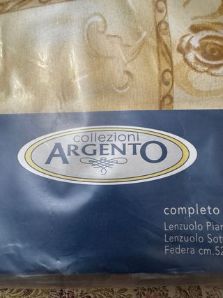 Completo letto singolo Collezione Argento Flanella