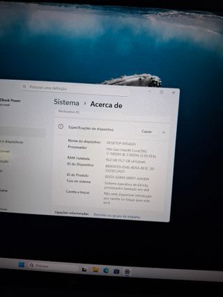 HP ZBook Power G8 i7 11ª Gen 16GB RAM NVMe worksta