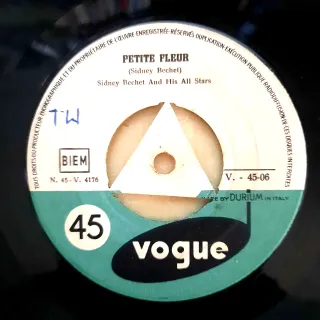 Sidney Bechet Petite Fleur 7" 45 Giri 1959 Vogue
