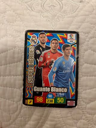 Carta Real Madrid Super Heroes Guante Blanco 2018
