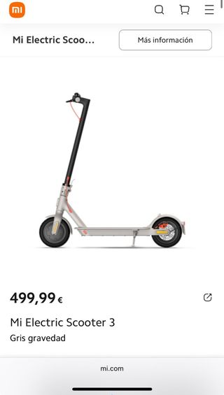 Patinete Eléctrico Xiaomi Scooter 3