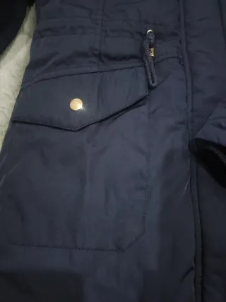 Parka azul marino mujer T. S