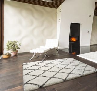 Alfombra de lana con diseño a estrenar