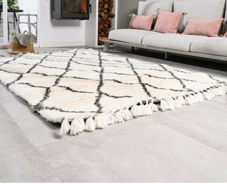 Alfombra de lana con diseño a estrenar