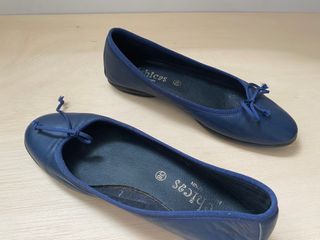 Bailarinas D'Chicas Piel Azul Talla 38