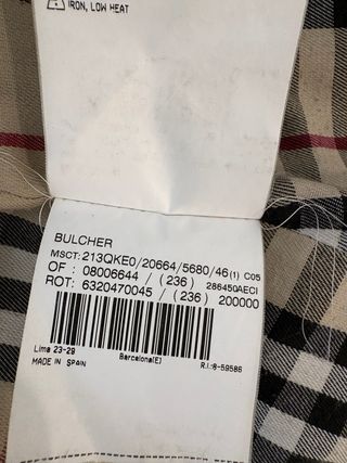 Americana Burberry Pana verde