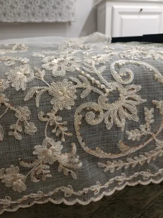 Manteletas Fallera Bordadas beige