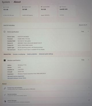 Mini PC Intel N95 16GB RAM 1TB SSD W10 PRO