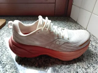 Scarpe running Saucony donna bianche/arancio