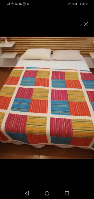 Colcha bouti patchwork cama