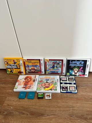 Nintendo 3DS Negra con Juegos