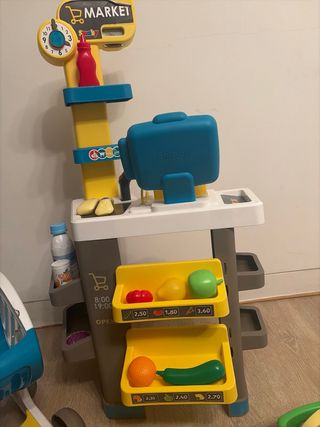 Supermercado y carrito de la compra