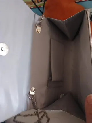 Bolso cartera fiesta plateado