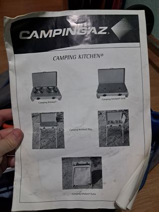 Tienda de campaña y Camping gas
