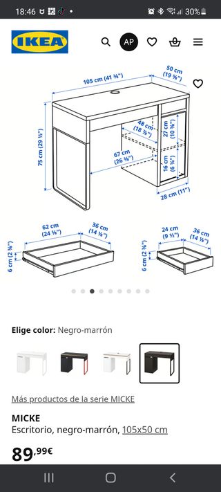 Escritorio y silla de oficina