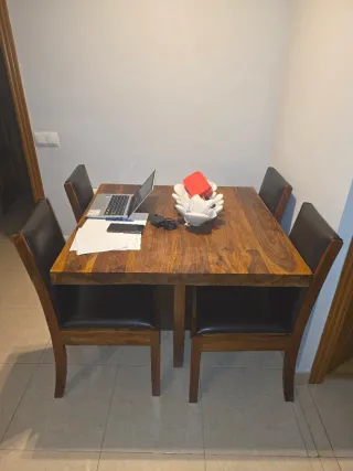 Conjunto Muebles Comedor Teka Madera Maciza