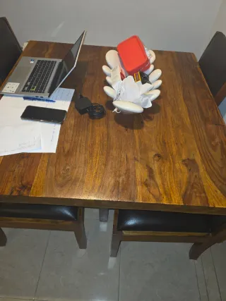 Conjunto Muebles Comedor Teka Madera Maciza