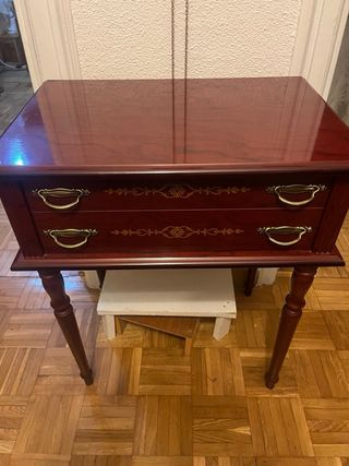 Mesa comedor vintage + 7 sillas