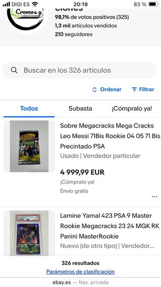 Sobre precintado Panini Megacracks Liga 2004-2005