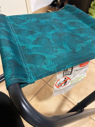 4 Sillas Plegables Camping Tela y Metal