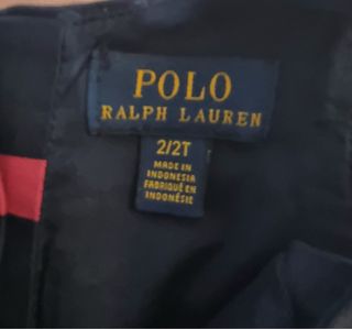Vestido Polo Ralph Lauren 2 años