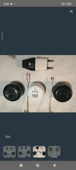 Casquillos y enchufes de luz