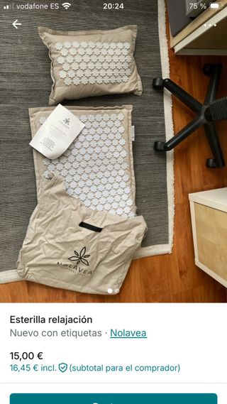 Esterilla de relajación Nolavea