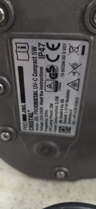 Filtro Eheim 250 + lampara antialgas + calefactor