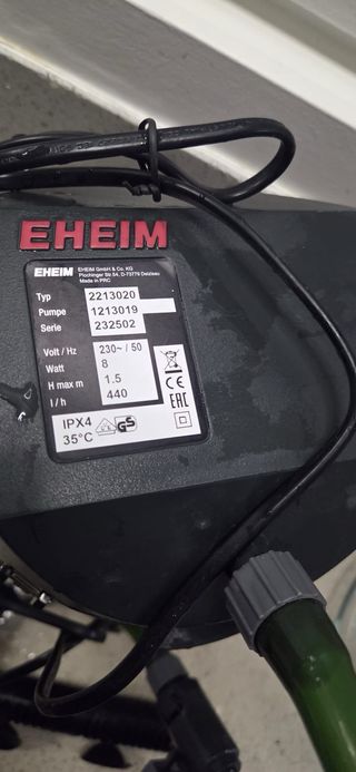 Filtro Eheim 250 + lampara antialgas + calefactor