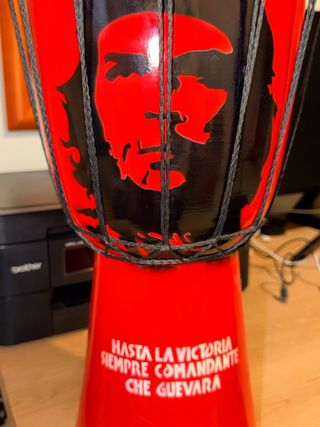Tambor Djembé Rojo Che Guevara