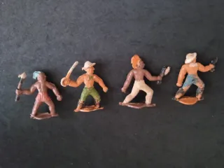 Lote 4 Figuras Goma Pech Hermanos.