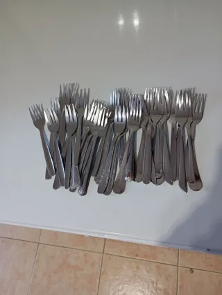 Lote de Tenedores Postre de acero inoxidable